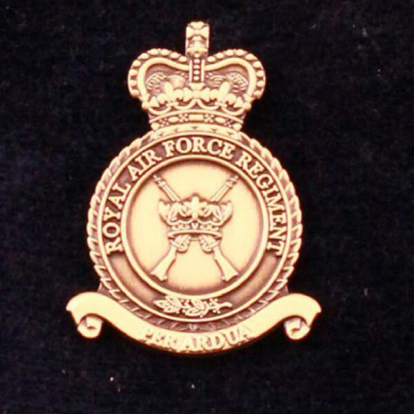 RAF Regiment Bronze Finish Lapel Pin