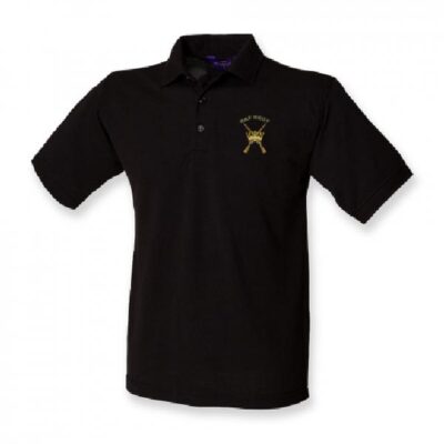 Polo Shirt Black, RAF Regt. - RAF Regiment Heritage
